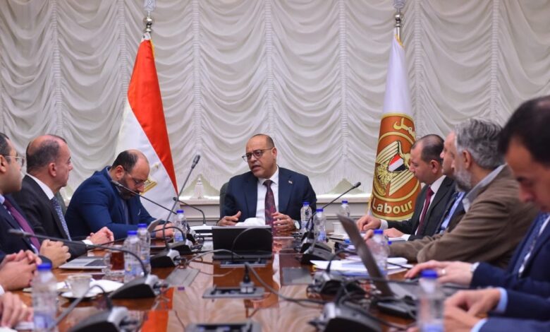 وزير العمل يستقبل وفدًا مع شركة إي فاينانس لبحث تدشين منظومة إلكترونية متكاملة الخدمات بالوزارة