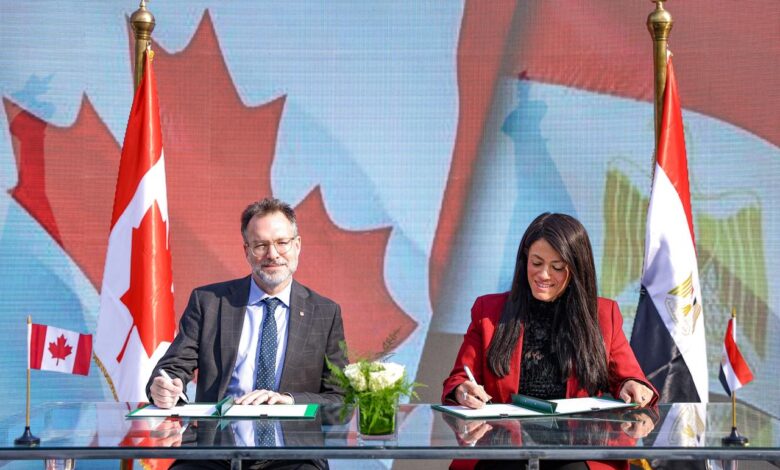 وزيرة التخطيط والسفير الكندي يوقّعان 3 مشروعات جديدة بقيمة 552 مليون جنيه لدعم المرأة وتعزيز الأمن الغذائي
