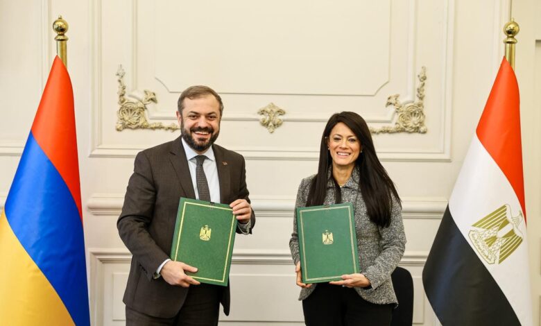 وزيرة التخطيط ونظيرها الأرميني يترأسان أعمال الدورة السادسة للجنة المصرية–الأرمينية