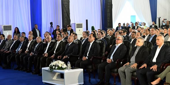 بدء فعاليات الاحتفال بانطلاق التشغيل التجاري لمحطة البحر الأحمر لتداول الحاويات بميناء السخنة