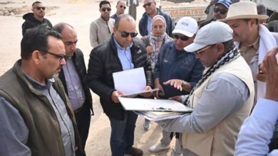 جولة تفقدية لعمل البعثات الأثرية المصرية والأجنبية بالبرين الشرقي والغربي