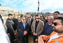 وزير الإسكان ومحافظ الدقهلية يتفقدان مشروع محطة معالجة الصرف الصناعي بجمصة