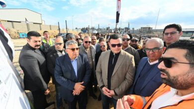 وزير الإسكان ومحافظ الدقهلية يتفقدان مشروع محطة معالجة الصرف الصناعي بجمصة