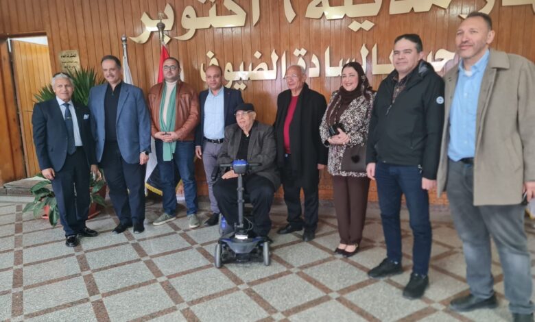 وفد جمعية مستثمري أكتوبر يهنئ المهندس محمد عادل برئاسة جهاز المدينة