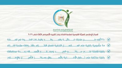 210 آلاف طن صادرات غذائية.. «سلامة الغذاء» تصدر تقريرها الأسبوعي 210 آلاف طن صادرات غذائية.. «سلامة الغذاء» تصدر تقريرها الأسبوعي