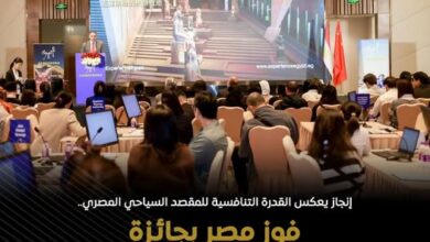 مصر تتربع على عرش السياحة العالمية وتفوز بلقب «الوجهة الواعدة 2026» في الصين