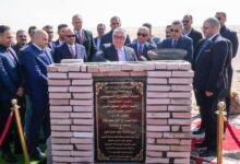 وضع حجر أساس مصنع “إندستريال هاوس” للمنتجات الجبسية بـ(وادي التكنولوجيا)