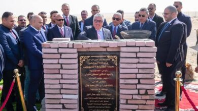 وضع حجر أساس مصنع “إندستريال هاوس” للمنتجات الجبسية بـ(وادي التكنولوجيا)