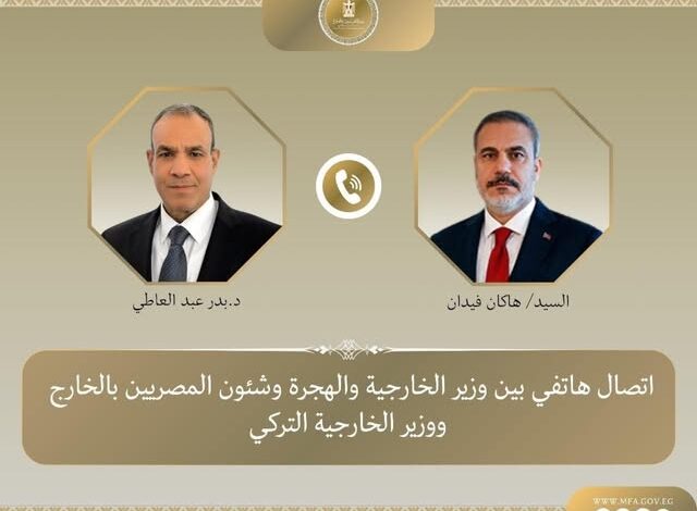 وزير الخارجية ونظيره التركي يبحثان التطورات الإقليمية في المنطقة