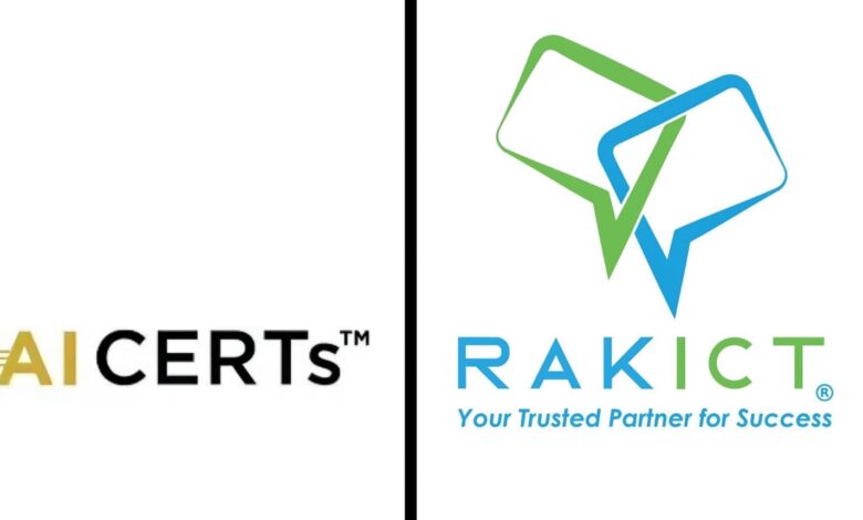 شركة RAKICT تتعاون مع AI CERTs®️ لتعزيز تدريب واعتماد مهارات الذكاء الاصطناعي في مصر والشرق الأوسط وأفريقيا شركة RAKICT تتعاون مع AI CERTs®️ لتعزيز تدريب واعتماد مهارات الذكاء الاصطناعي في مصر والشرق الأوسط وأفريقيا