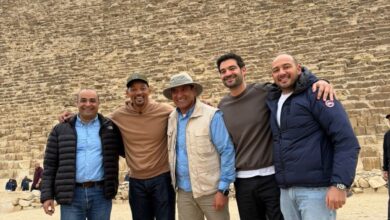 الممثل العالمي ويل سميث يزور الأهرامات الممثل العالمي ويل سميث يزور الأهرامات