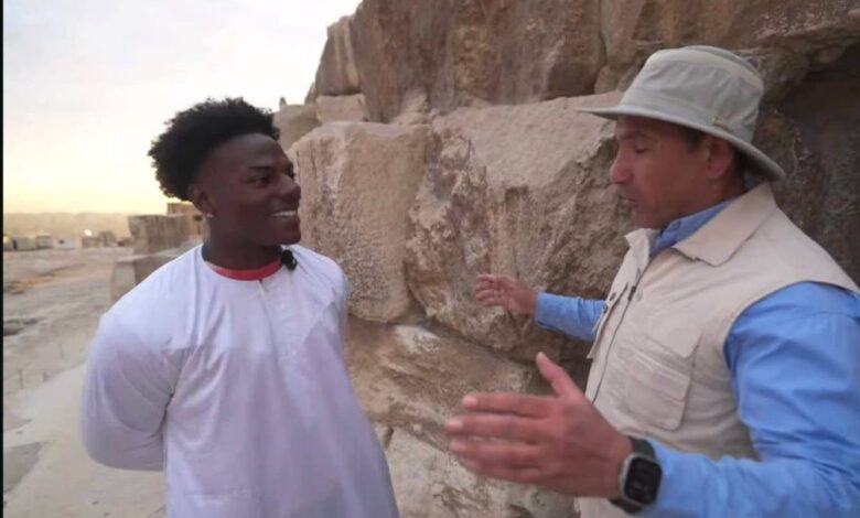 اليوتيوبر العالمي IShow Speed يستكشف أسرار أهرامات الجيزة والمتحف المصري الكبير اليوتيوبر العالمي IShow Speed يستكشف أسرار أهرامات الجيزة والمتحف المصري الكبير