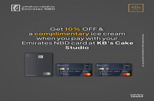 بنك الإمارات دبي الوطني يقدّم عرضًا حصريًا في KB’s Cake Studio لحاملي بطاقات وورلد