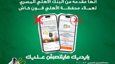 البنك الأهلي المصري يحذر عملاءه من الجوائز الوهمية على وسائل التواصل الاجتماعي