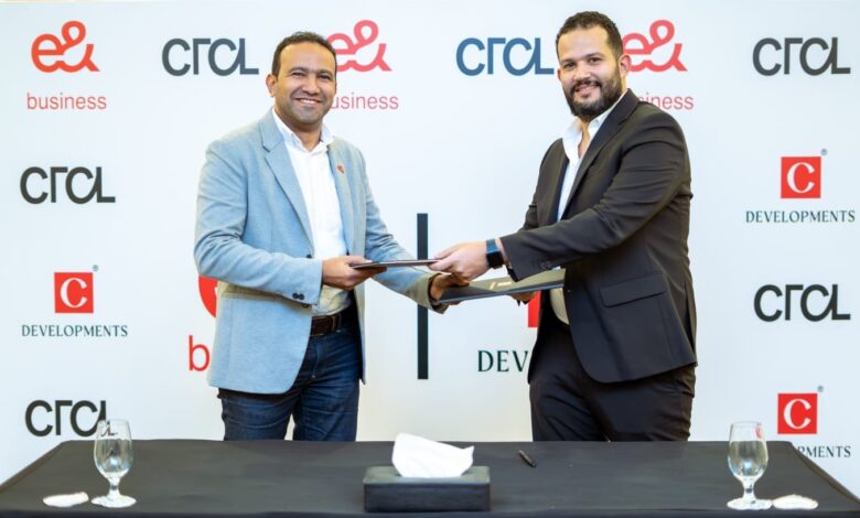 شركة C Developments توقع اتفاقية مع “إي آند مصر” لتعزيز البنية الرقمية بمشروع CRCL Mall
