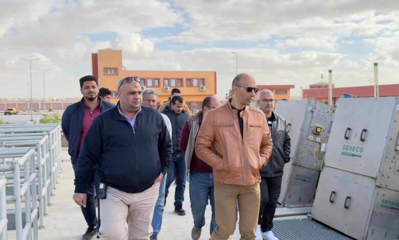 عبدالرؤوف الغيطي يتفقد محطة المعالجة الغربية بمدينة 6 أكتوبر لمتابعة كفاءة التشغيل وأعمال التطوير