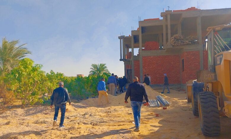 إزالة تعديات على 24 فدانًا بجمعية عرابي في العبور الجديدة