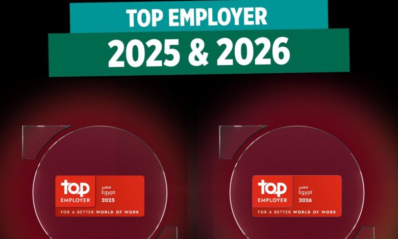 بنك كريدي أجريكول يحصل على شهادة “أفضل جهة عمل” لعامي 2025 و2026 من المؤسسة العالمية Top Employers