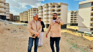 المهندس محمود مراد يتفقد مشروعات الإسكان والبنية التحتية ومراكز الخدمات بالعبور الجديدة