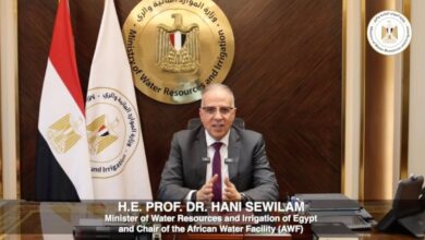 سويلم: استراتيجية مرفق المياه الإفريقي تركز على تسريع الاستثمارات في المياه والصرف الصحي