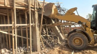 تنفيذ 143 حالة إزالة لمباني مخالفة وتعديات على أملاك وأراضي الدولة في أسوان