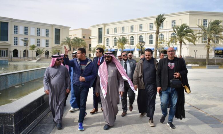 وفد من المجلس الأعلى للاقتصاد العربي الأفريقي يزو العلمين الجديدة لاستكشاف الفرص الاستثمارية