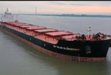 ميناء شرق بورسعيد يستقبل ثالث أكبر سفينة صب جاف