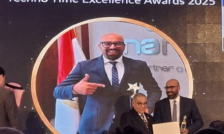 إسلام الجمل يحصد جائزة التميّز من «تكنو تايم» تقديرًا لإسهاماته في التكنولوجيا المالية