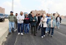 رئيس المركزي للتعمير يتفقد محوري عمرو بن العاص والفريق كمال عامر بالجيزة