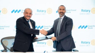 بنك قناة السويس يوقّع بروتوكول تعاون مع الاتحاد النوعي لأندية روتاري مصر