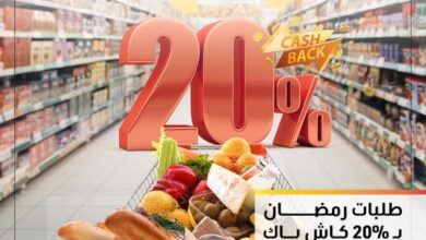 التجاري وفا بنك يطلق عرض كاش باك 20% على المشتريات بمناسبة شهر رمضان