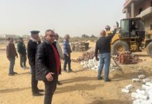 العبور الجديدة: إزالة مخالفات على 24 فدانًا