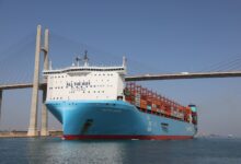 قناة السويس تستقبل أول رحلات سفينة الحاويات ASTRID MAERSK