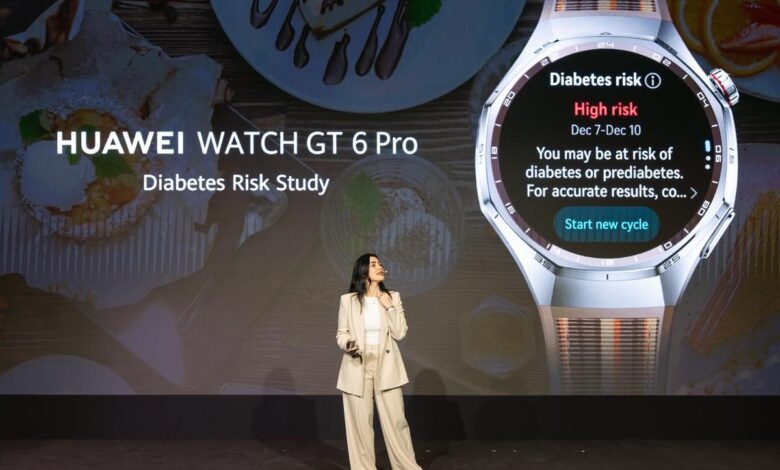 ساعة HUAWEI WATCH GT 6 Pro تتبع صحتك ومخاطر السكري عبر ميزة مبتكرة