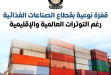  قفزة نوعية بـ 43.2%.. صادرات الصناعات الغذائية تتجاوز 6 مليارات دولار