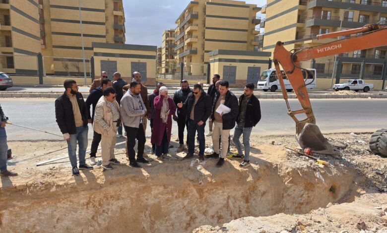 رئيس جهاز 6 أكتوبر يتفقد المحاور الرئيسية بمنطقة التوسعات الشمالية