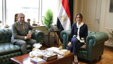 وزيرة الثقافة تبحث مع خالد عباس تعزيز الأنشطة الفنية بالعاصمة الجديدة