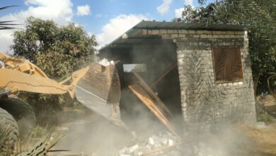 إزالة مبانٍ مخالفة على مساحة 24 فدانًا بجمعية أحمد عرابي بالعبور الجديدة 